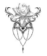 Zeichnung Lotus Mandala